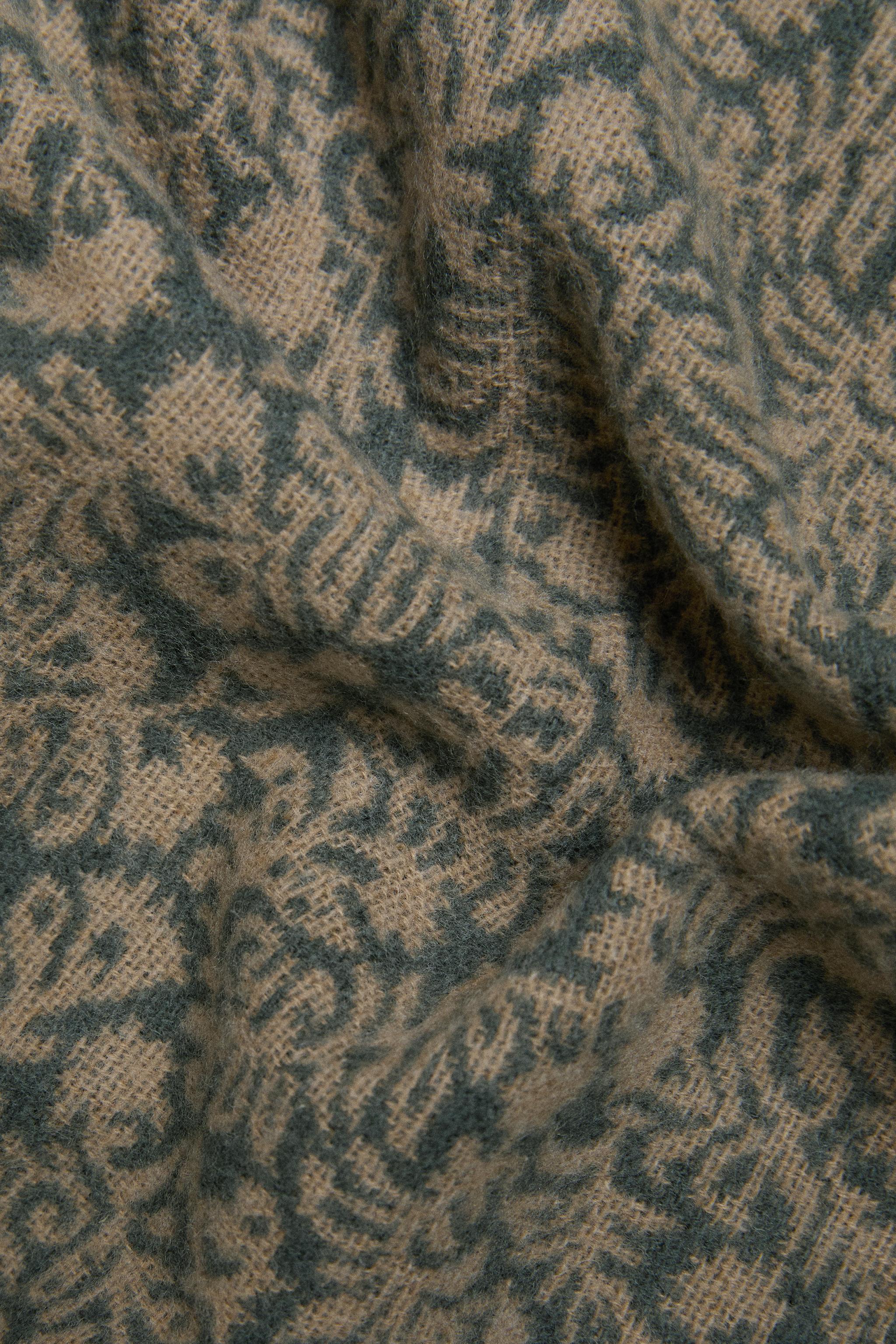 COUVERTURE LAINE FLEURS